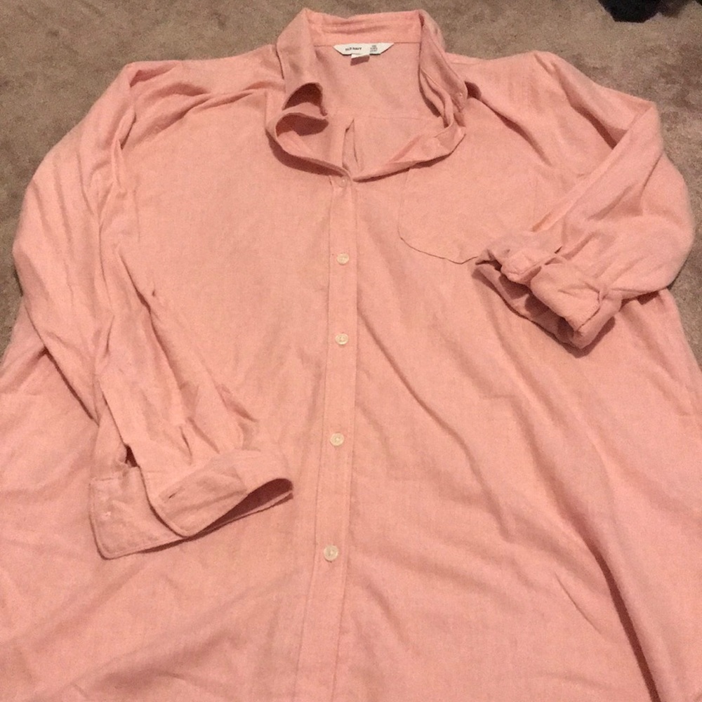 Light Pink Tunic Button Up
